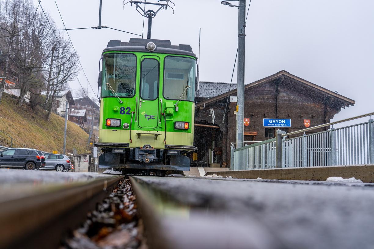 En transports publics jusqu'à Gryon