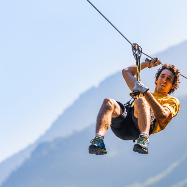 Alpine Zipline in Les Chaux