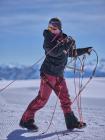 Charlotte, musher at Glacier 3000