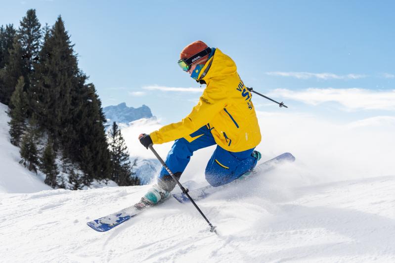 Telemark skiing with Villars Ski School