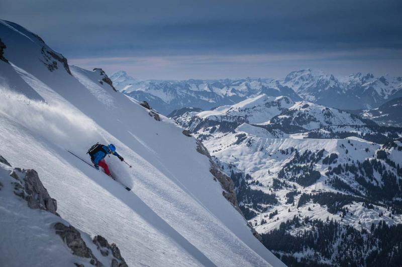 Freeride in Glacier 3000