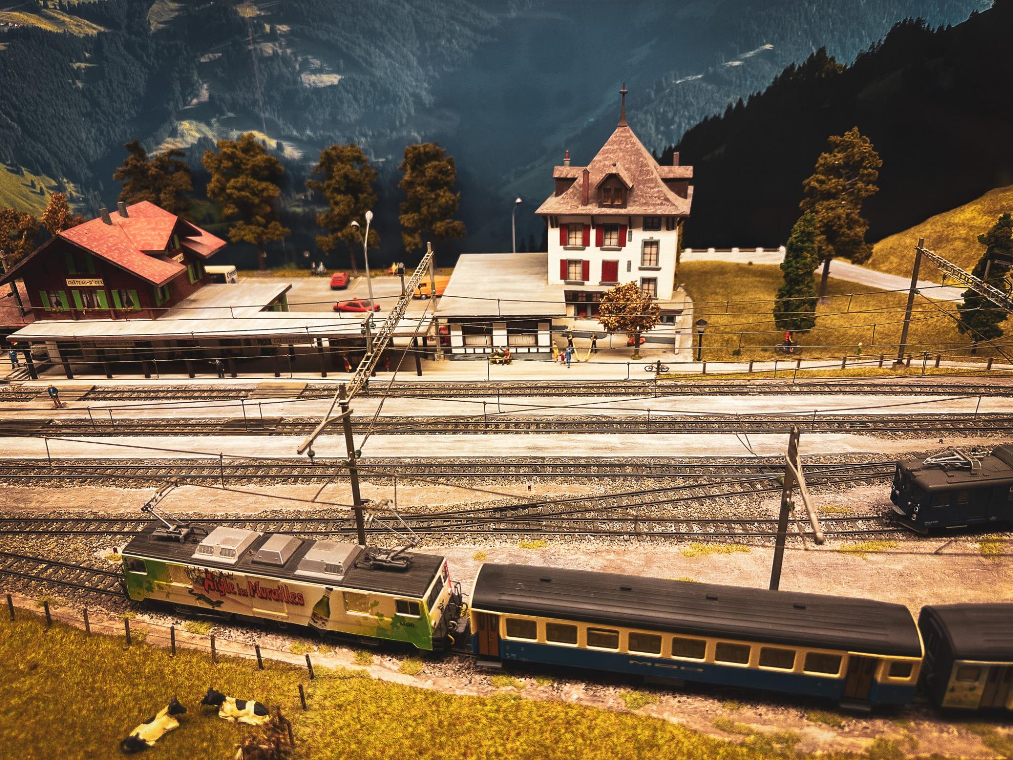 La gare de Château-d’Œx en maquette