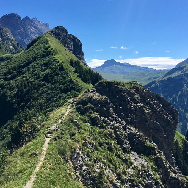 Chaux Ronde (Croix des Chaux) - Taveyanne (über den Bergkamm)