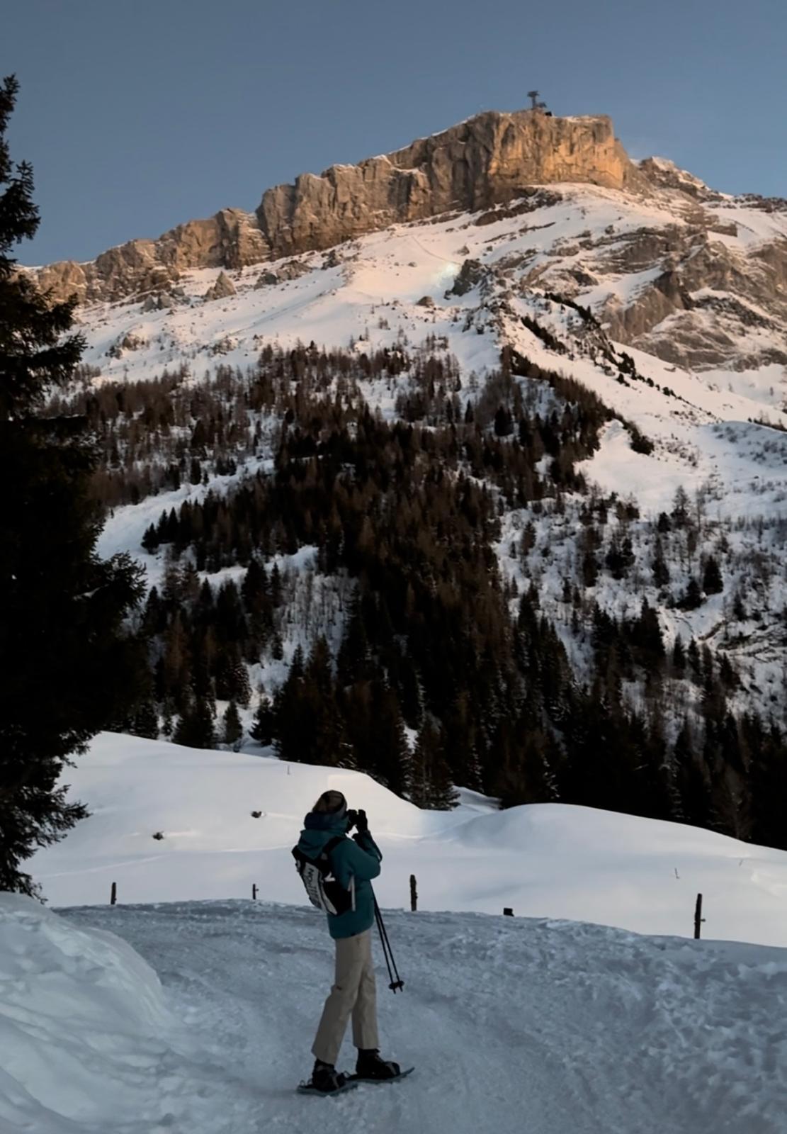 Le Glacier des Diablerets à la tombée de la nuit 