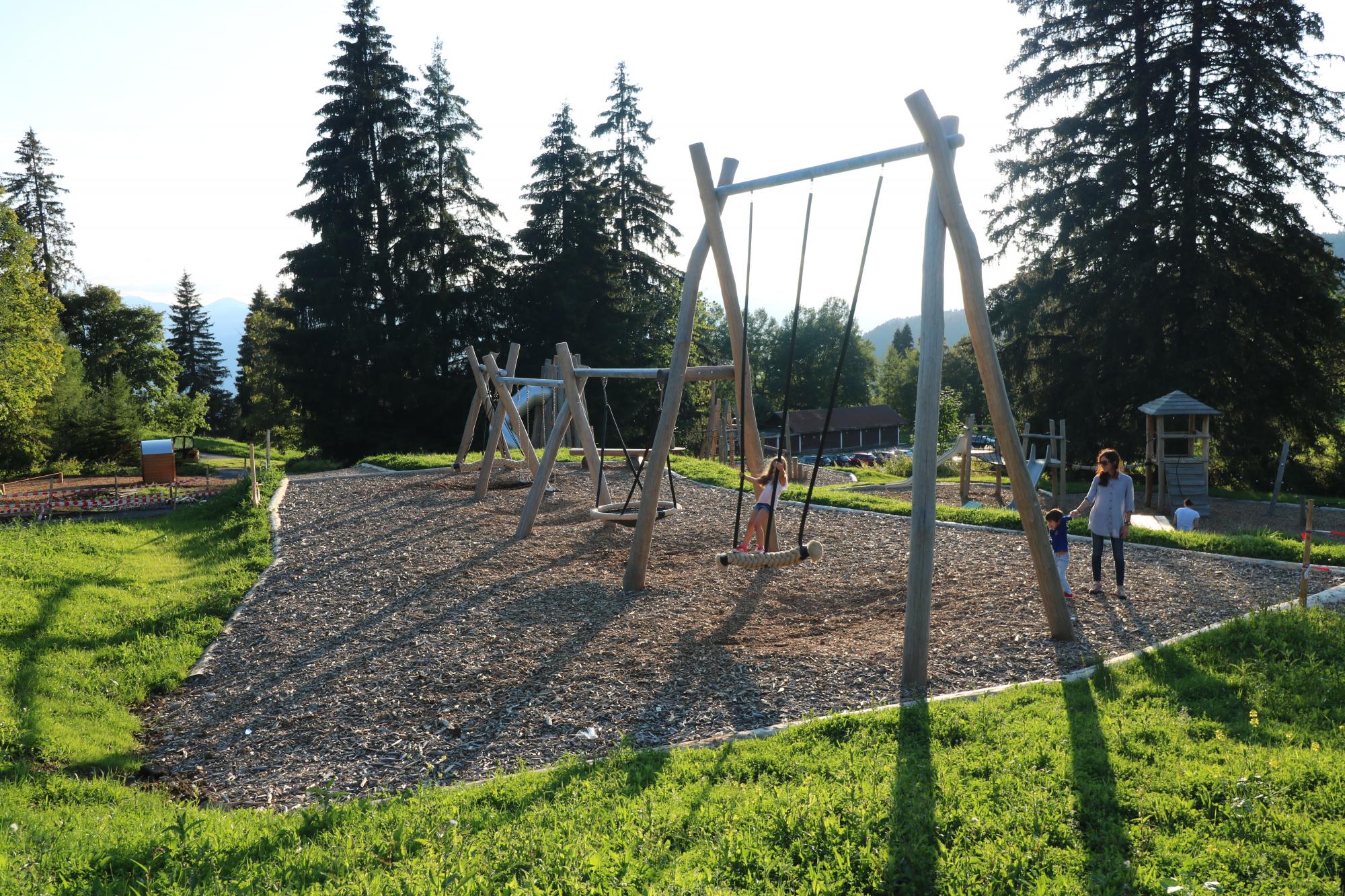 Family fun at the end of the day at Villars Fun Park