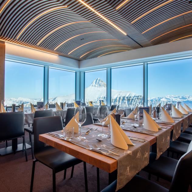 Glacier 3000 - Rooms and restaurants