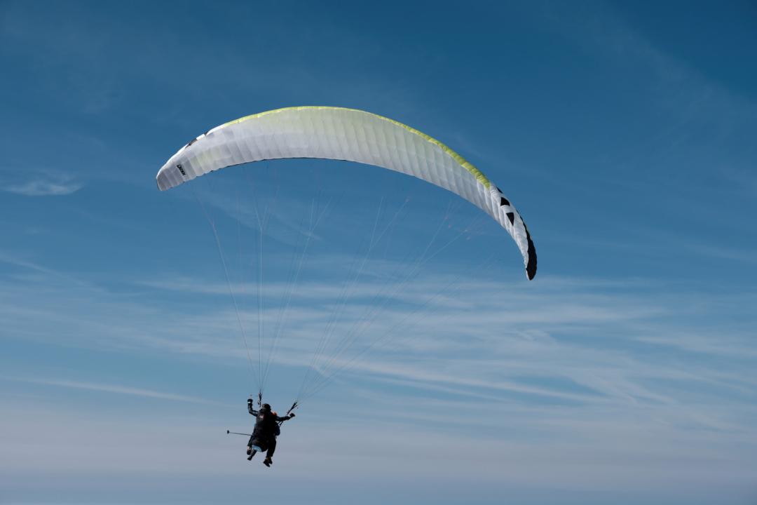 Paragliding at Glacier 3000