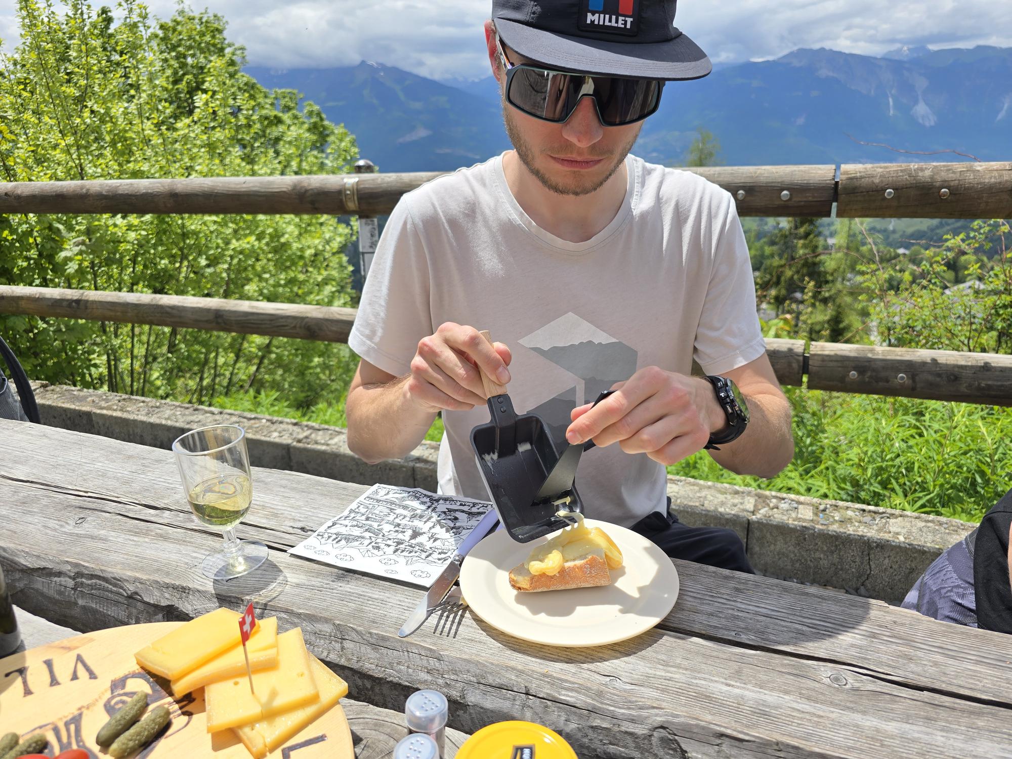A raclette ready to be enjoyed