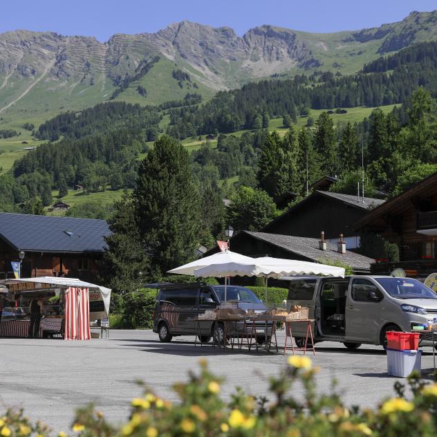 Traditional market in Les Diablerets