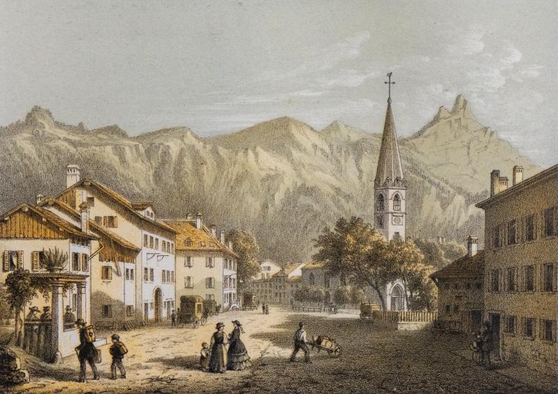 Radierung von Bex, um 1850–1860