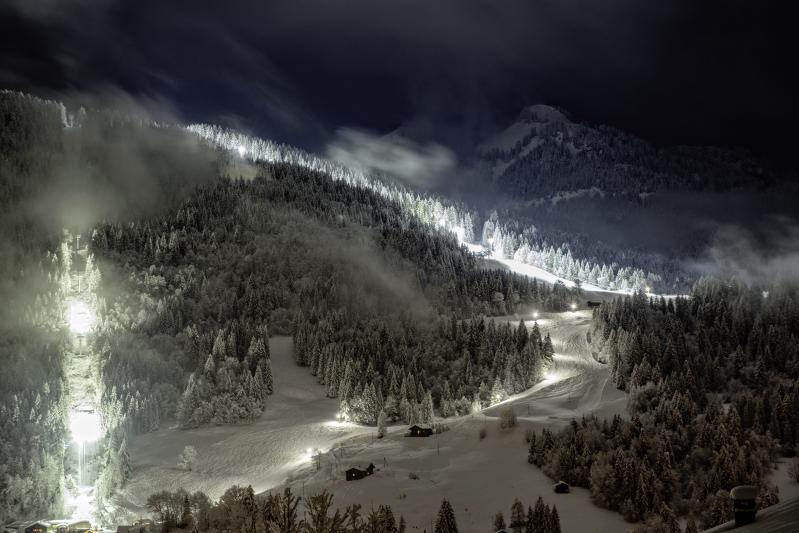 Night skiing