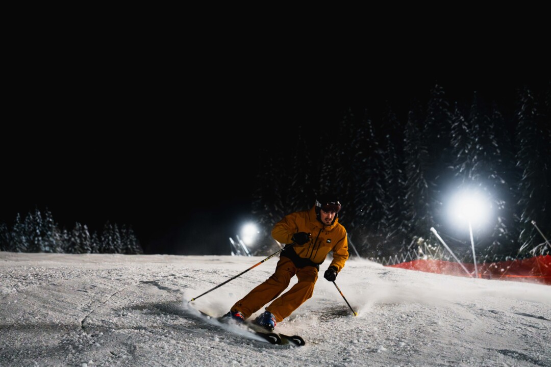 Night skiing in Les Diablerets - AV