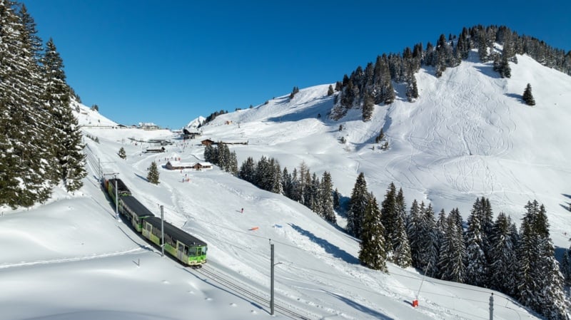 BVB - Train - Bretaye - Villars - Hiver