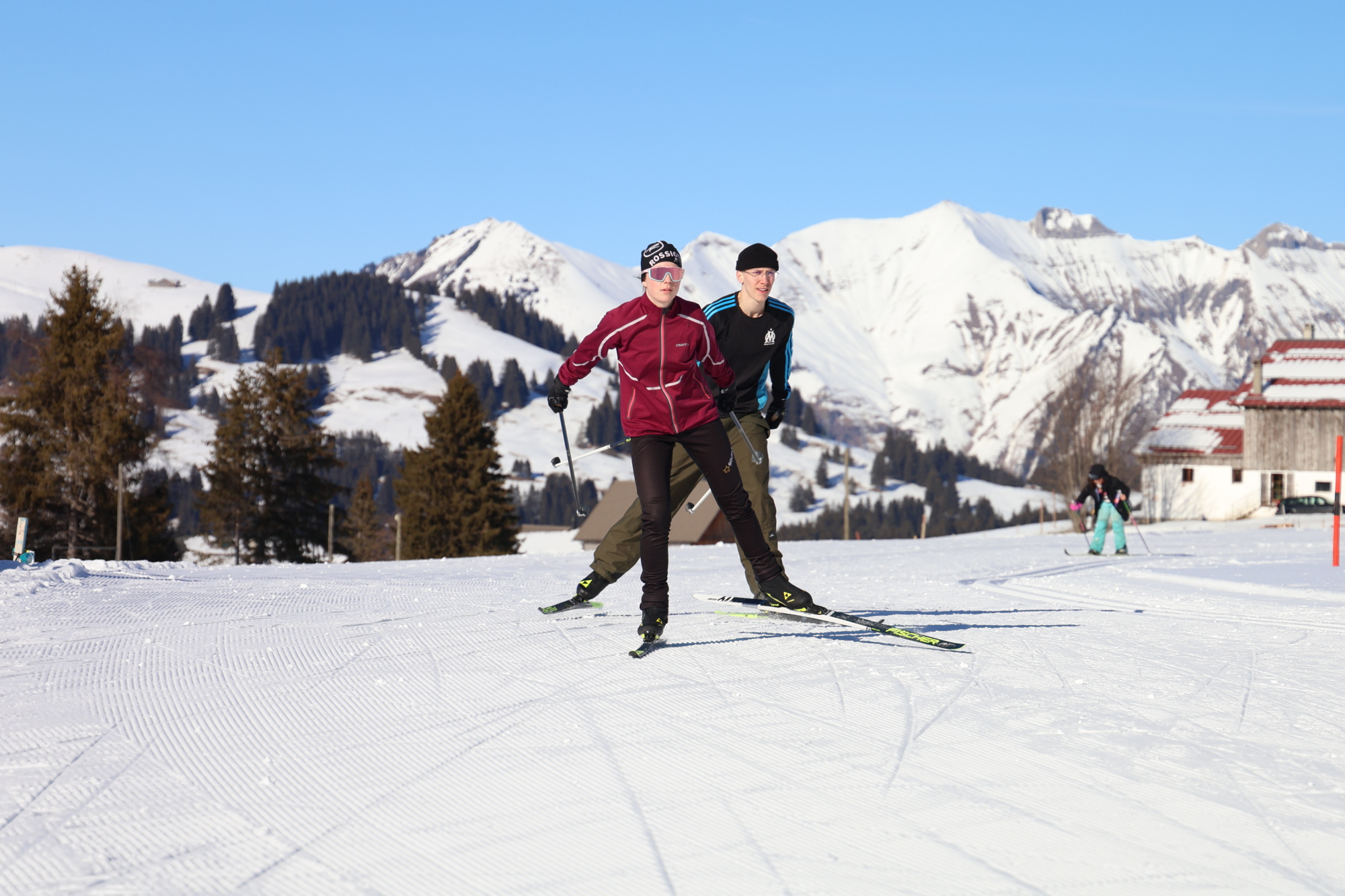 La sensatoin de glisse nous transporte tout en surveillant la ligne d'arrivée.