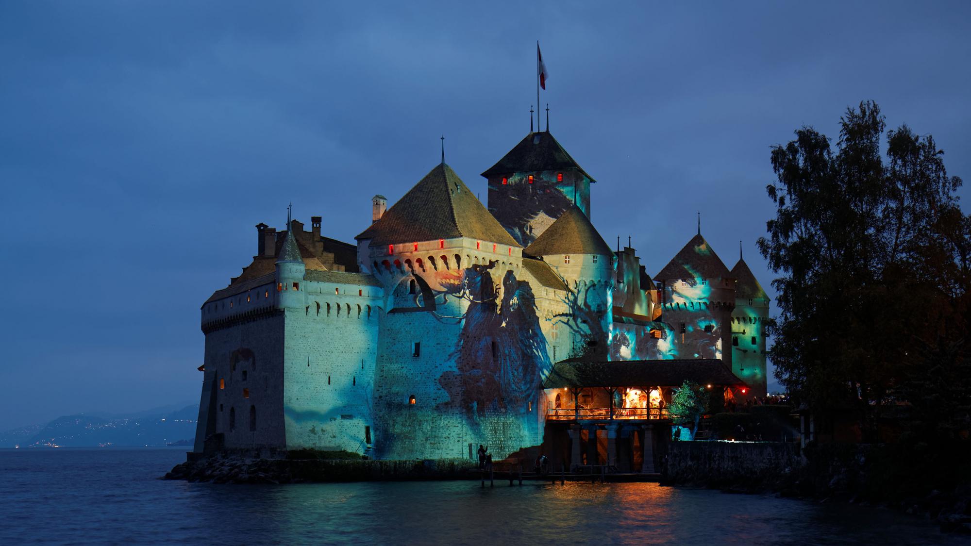 Chateau de Chillon, Lake Geneva, Switzerland без смс