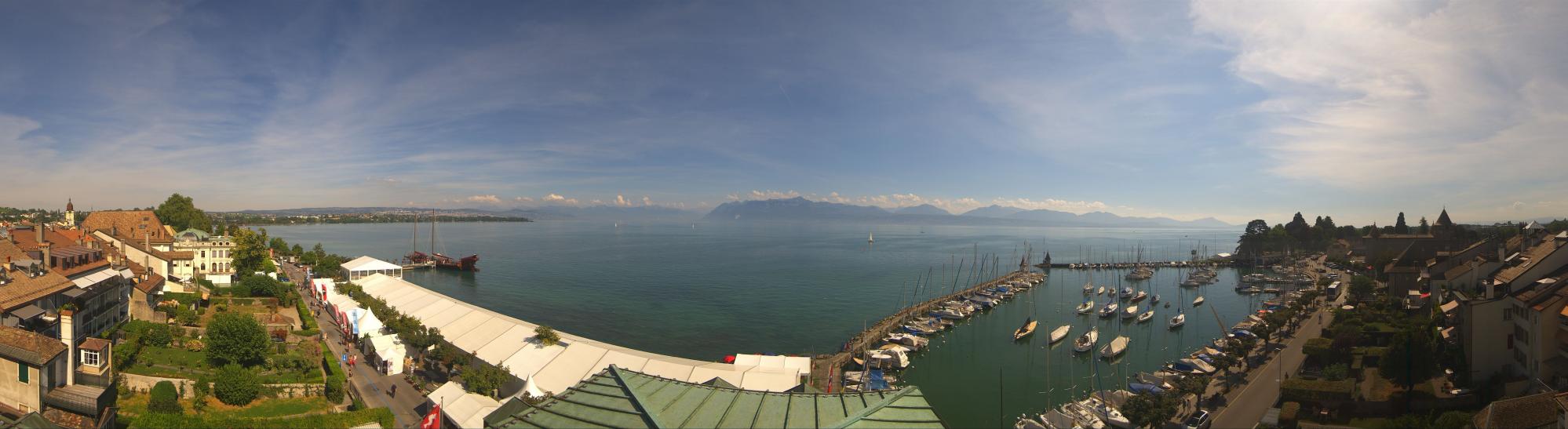 Vue Livecam - Quais de Morges lac