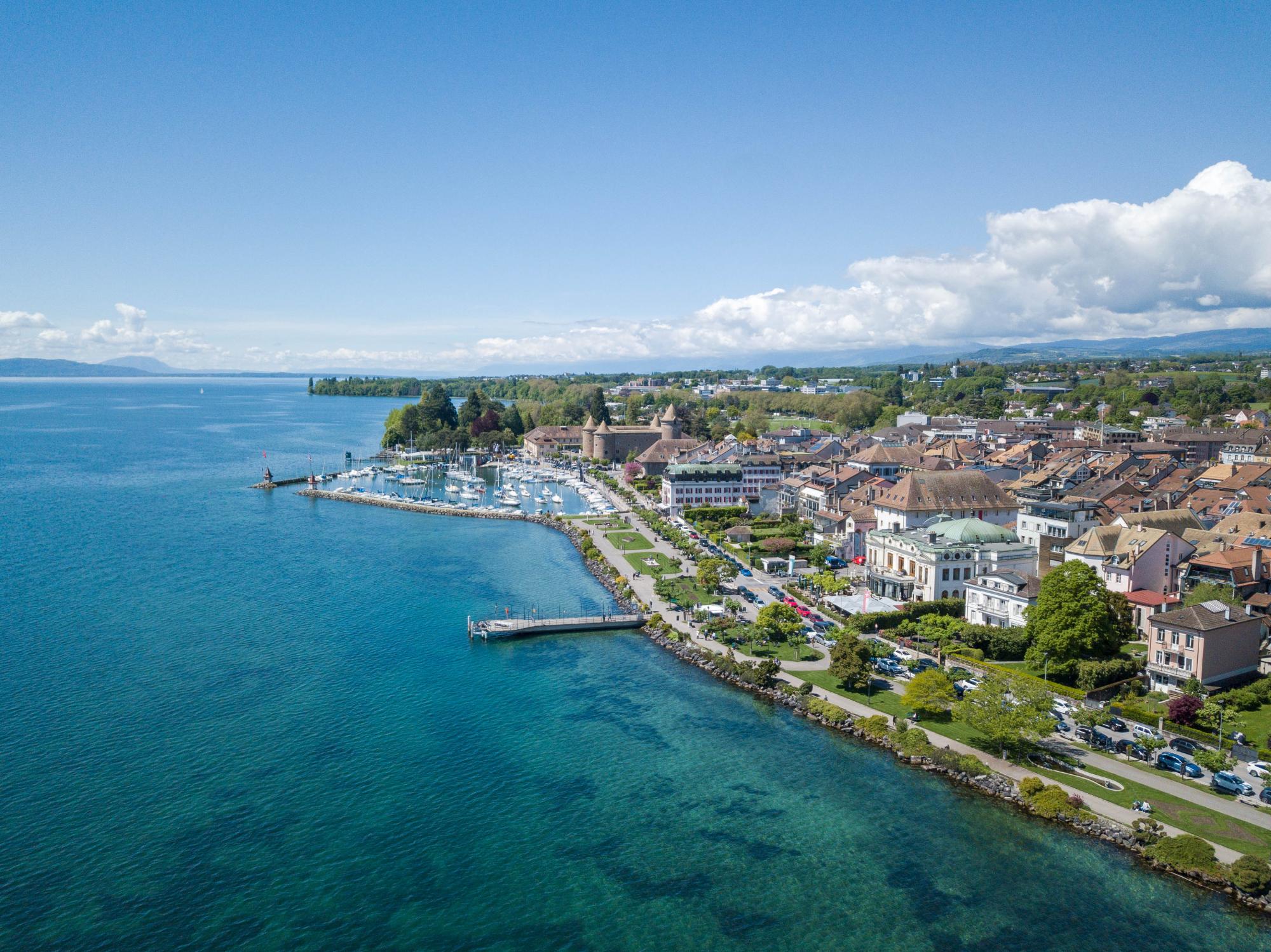 Morges vue du ciel