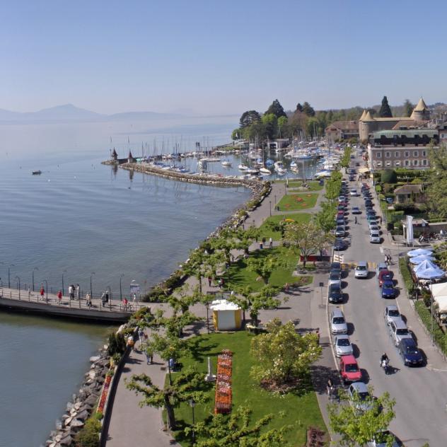 Die Quais von Morges