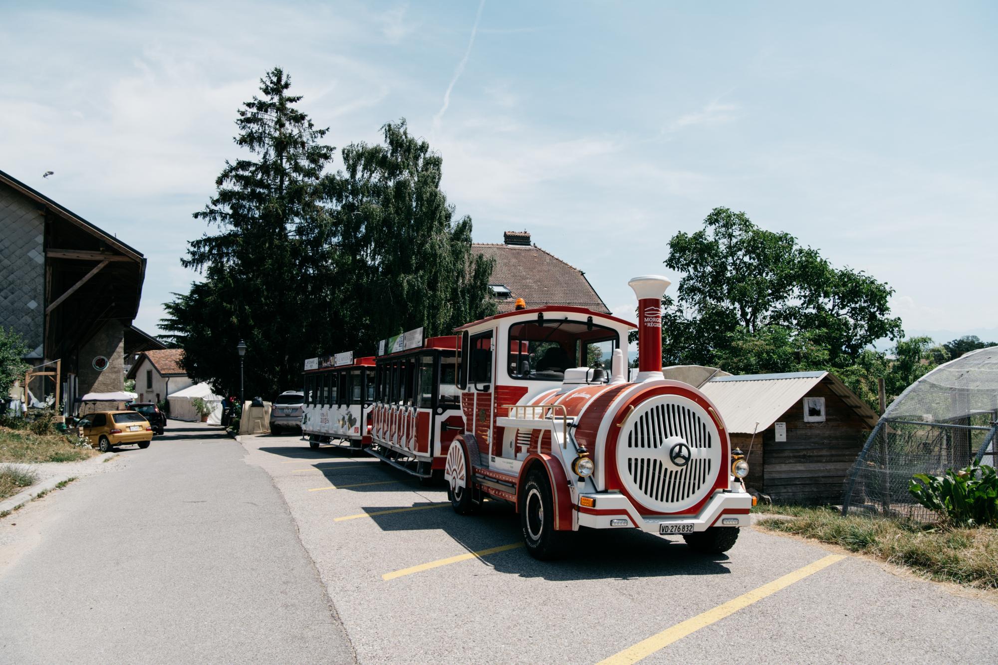 Sortie "Petit Train à la ferme" à la Ferme aux Cretegny à Bussy-Chardonney