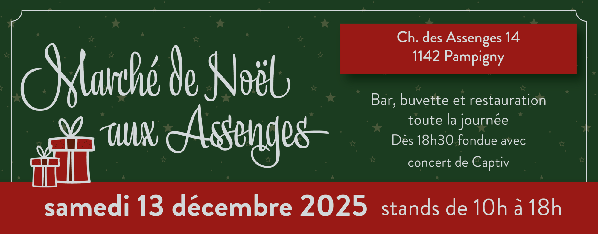 Marché de Noël aux Assenges
