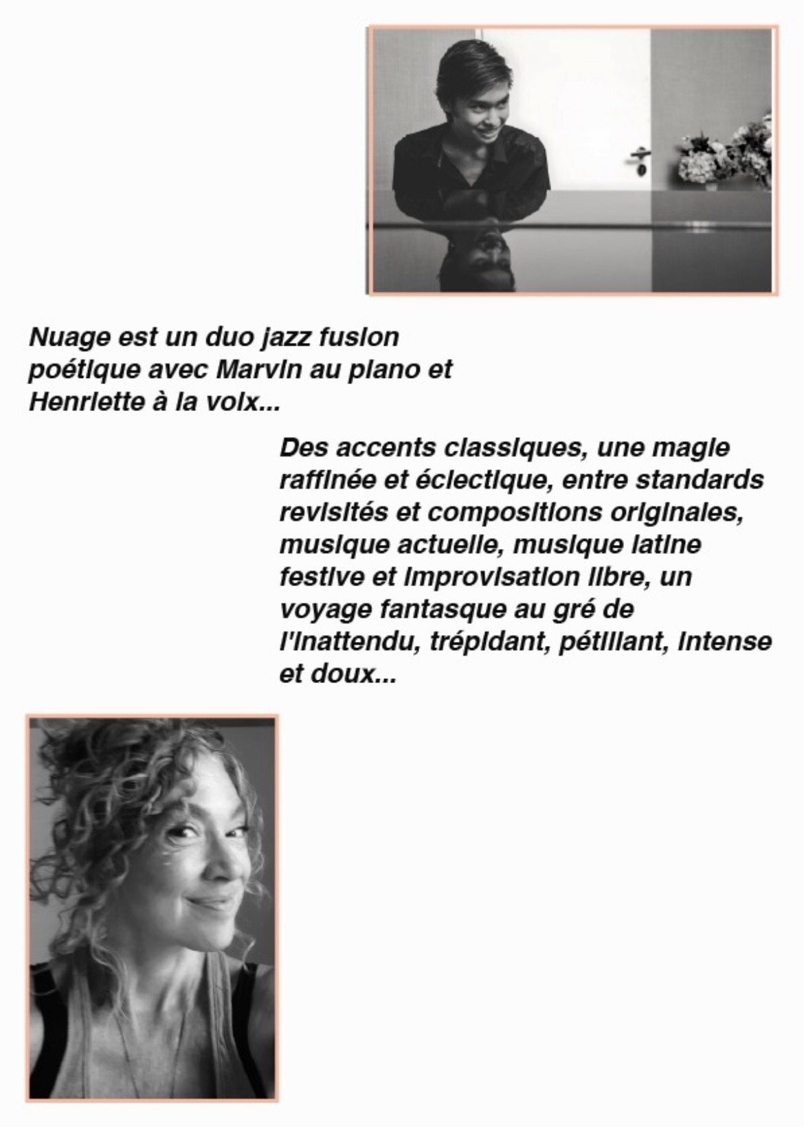 Concert Nuage duo Jazz à l'espace culturel la Chaumière