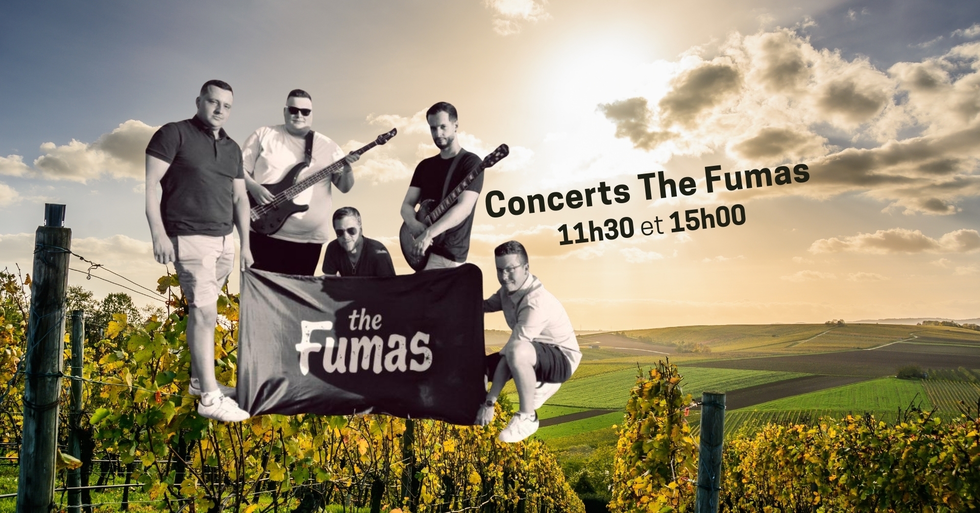 Concerts "The Fumas" à la Cave Jean-Daniel Coeytaux