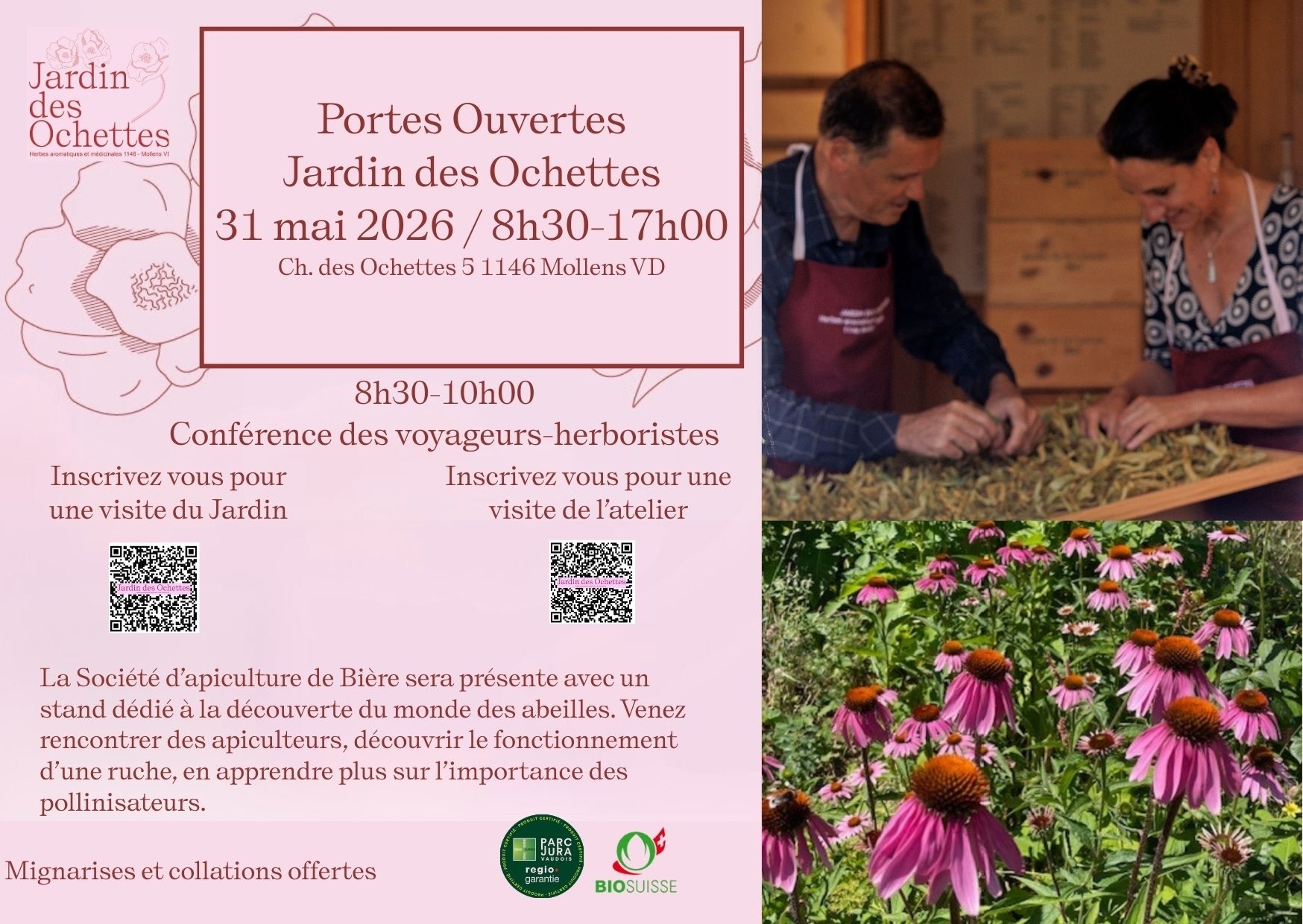 Journée POrtes Ouvertes au Jardin des Ochettes