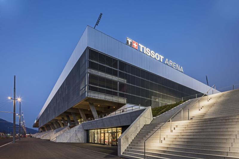 Tissot Arena Bienne Tourism Biel Seeland CH Guided city tour