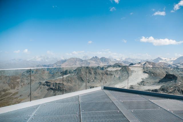 Mont-Fort's panoramic viewing platform