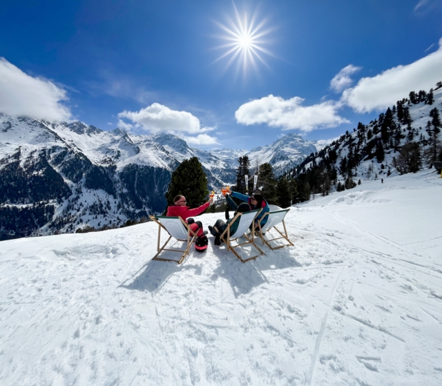 Frühlingsskifahren in Plan du Fou