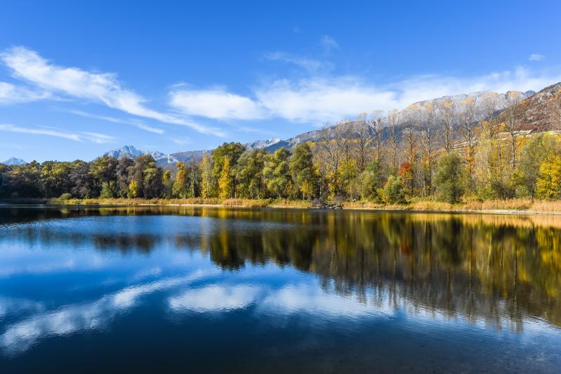 Lac de la Brèche - automne - Granges