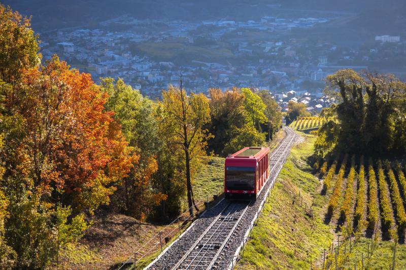 Funiculaire - Sierre-Montana - Automne