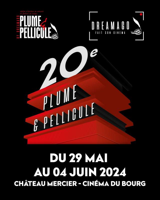 DreamAgo : Plume & Pellicule les 20 ans - affiche noire