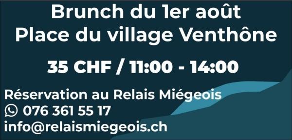 Société de développement Venthône - Fête Nationale Venthône - Brunch 2024