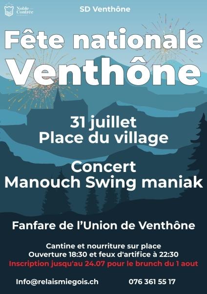 Société de développement Venthône - Fête Nationale Venthône - fête 2024
