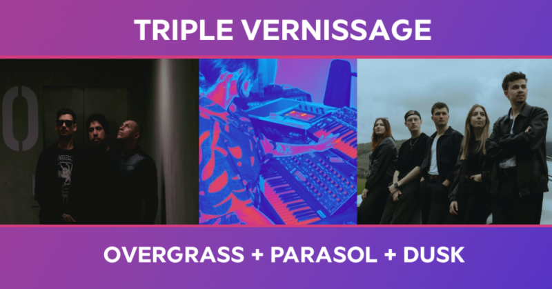 Hacienda - Triple Vernissage : DUSK, Overgrass et Parasol 2024
