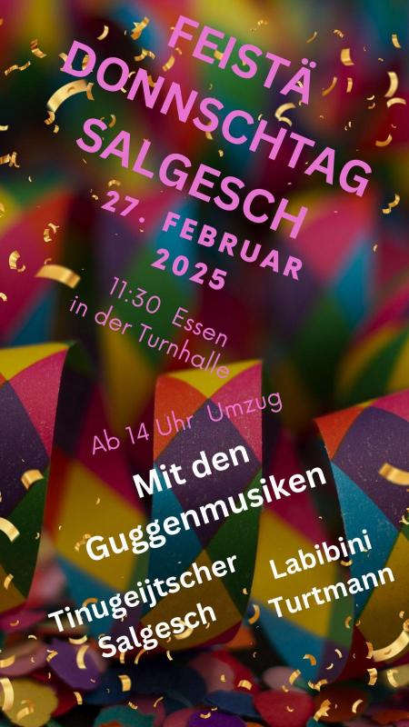 Feistä Donnschtag Salgesch