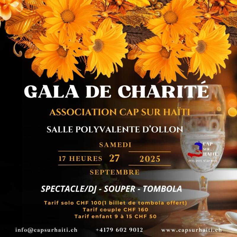 Gala de Charité association Cap sur Haïti