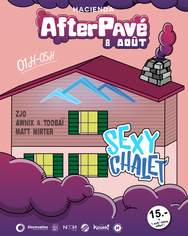 Affiche couleur pavé Sexy chalet