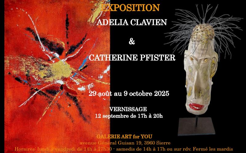 ABSTRAITS Adelia Clavien & SCULPTURES Catherine Pfister