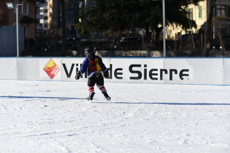 Patinoire à ciel ouvert à Sierre