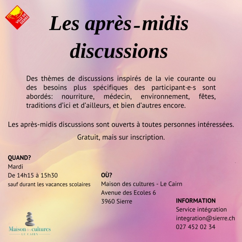 Après-midis discussions