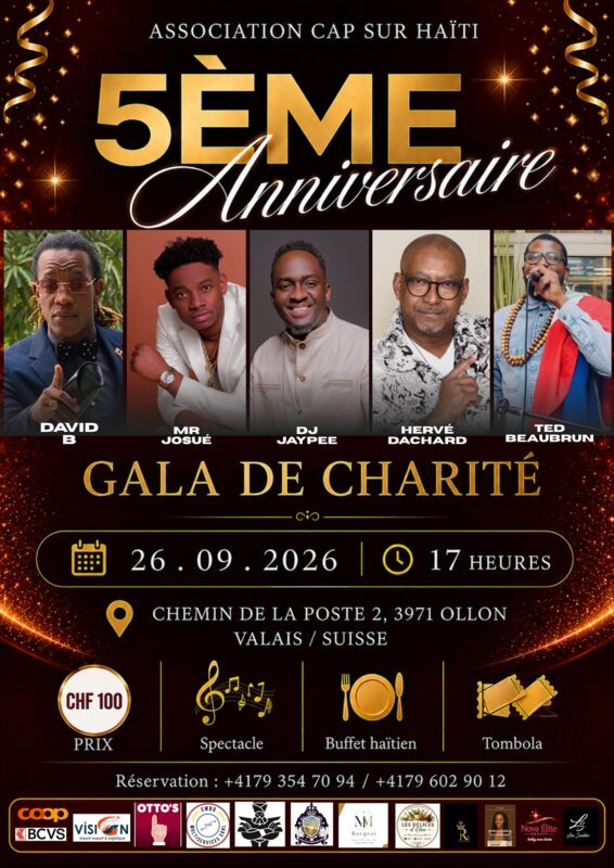 Gala de Charité association Cap sur Haïti