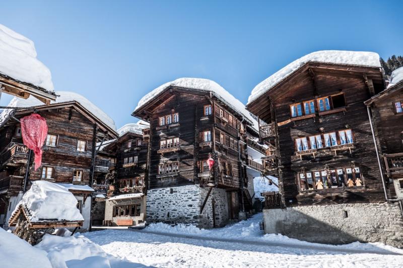 Village de Grimentz en hiver