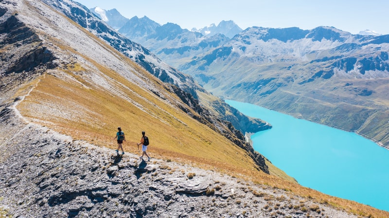Corne de Sorebois en été - vue sur Moiry