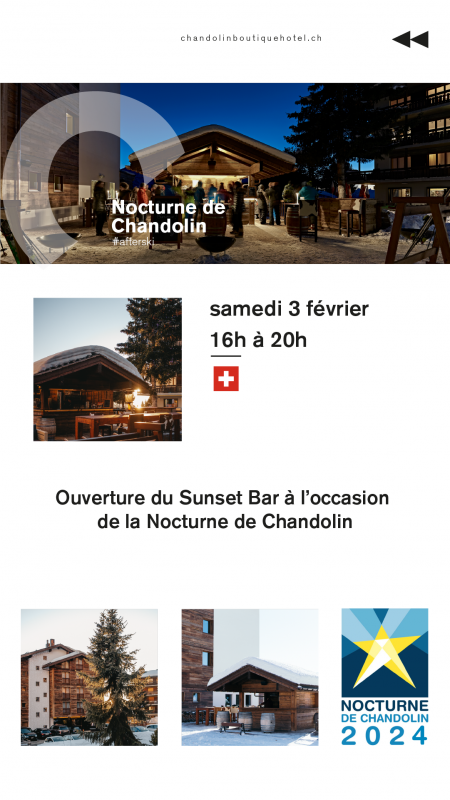 Sunset bar - Nocturne de Chandolin
