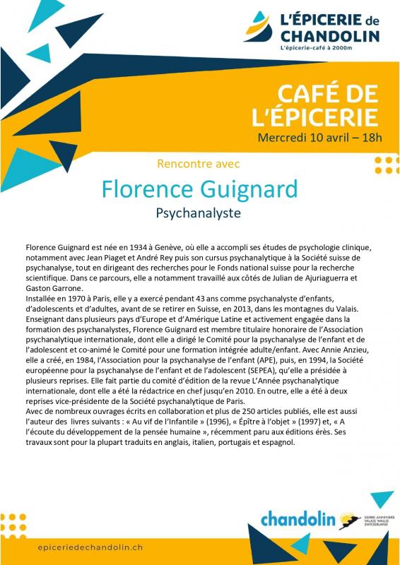 Café rencontre avec Florence Guignard