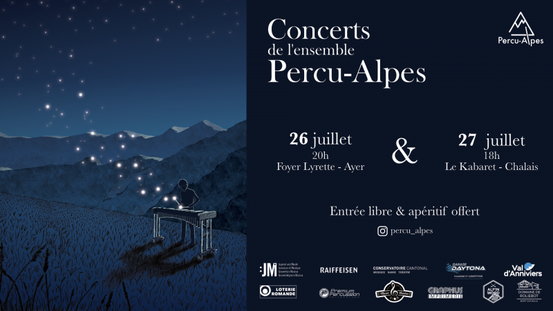 Concerts de l'ensemble Percu-Alpes