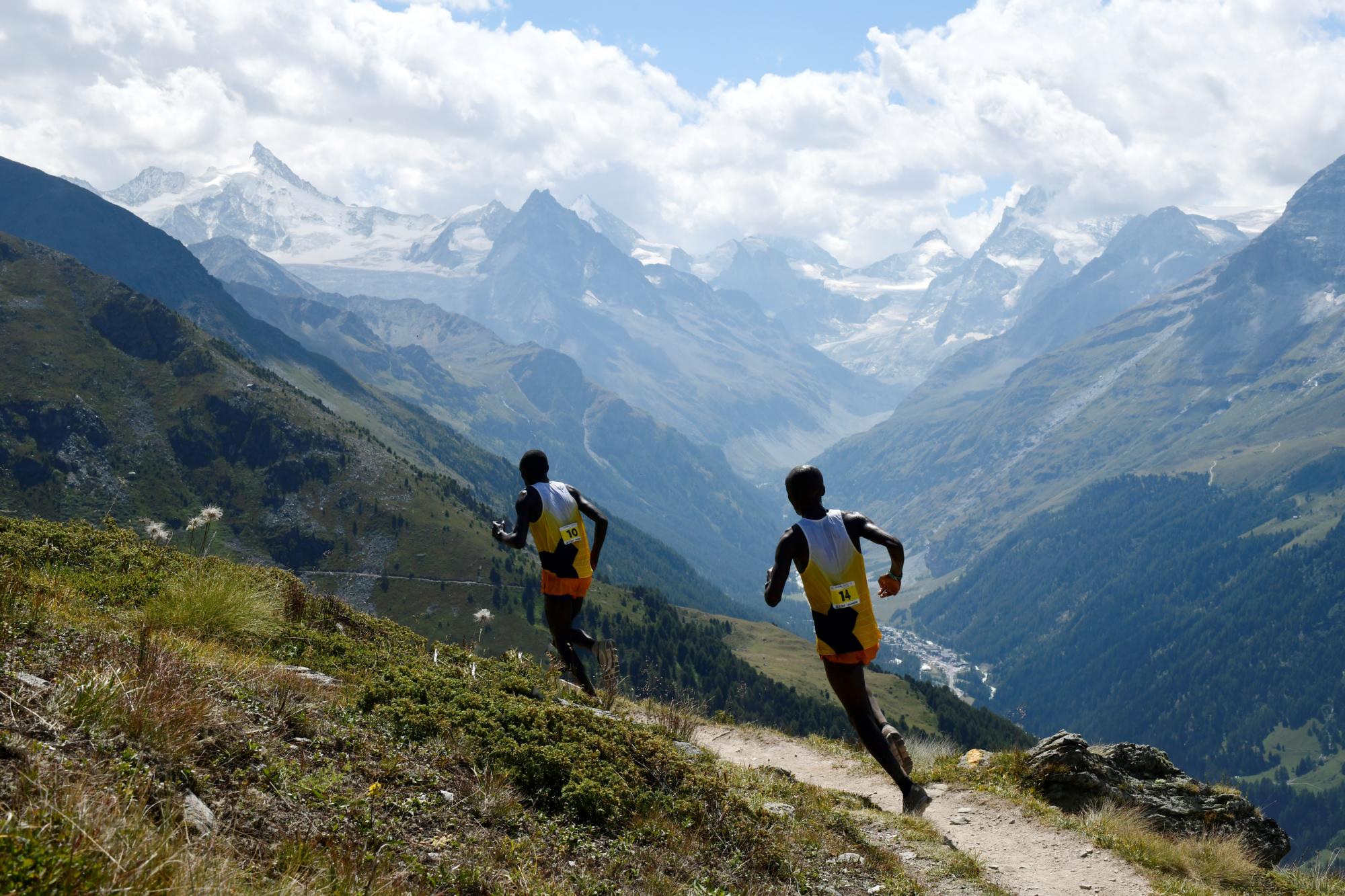 Cours avec les Kenyans