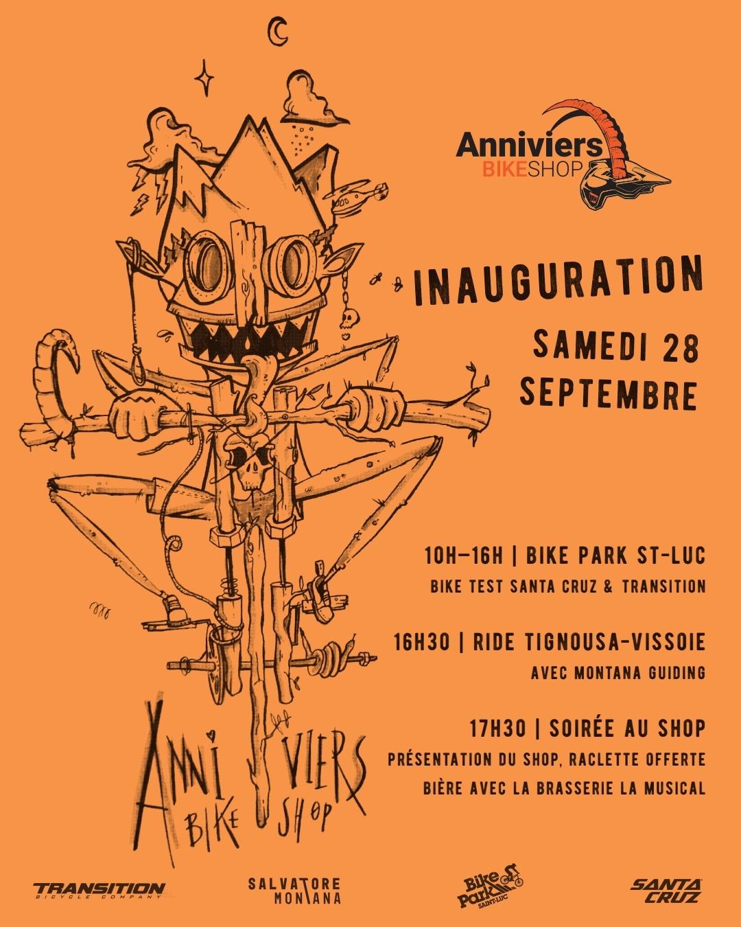 Flyer inauguration bikeshop